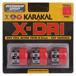 Karakal X-DRI Overwrap Grip 3Pack Red